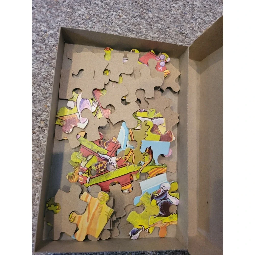 Milton‎ Bradley Farm Scene Puzzle 60 Series Vintage 1977 Kids Toy games Retro